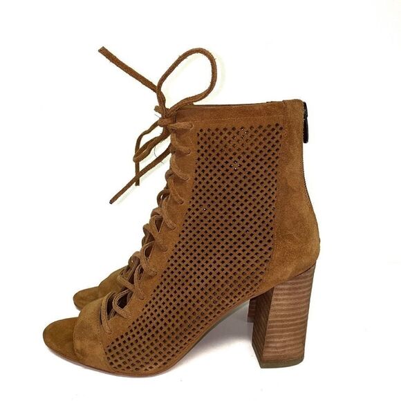 MARC fisher shaini taupe heels booties - Picture 4 of 8